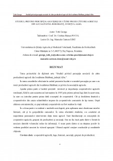 Studiul privind percepția asocierii de către producătorii agricoli din localitatea Bărăbanț, județul Alba - Pagina 4