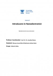 Optoelectronică mono moleculară - Pagina 1
