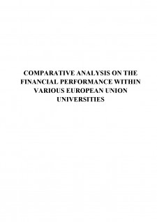 Analiza comparativă privind performanțele financiare în diversitatea universităților Uniunii Europene - Pagina 1