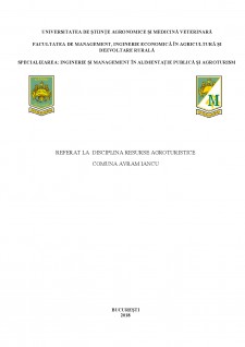 Avram Iancu - resurse agroturistice - Pagina 1