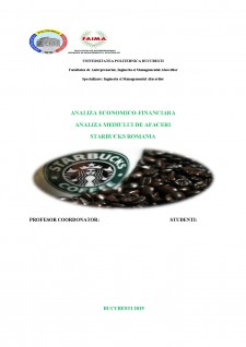 Analiza mediului de afaceri Starbucks România - Pagina 1