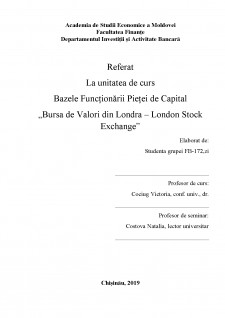 Bursa de Valori din Londra - London Stock Exchange - Pagina 1