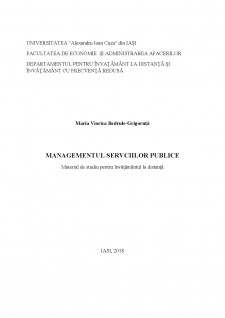 Managementul servciilor publice - Pagina 1
