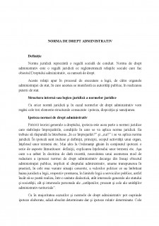 Norma de drept administrativ - Pagina 1