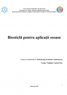 Biosticlă pentru aplicații osoase - Pagina 1