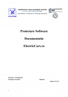 Proiectare Software - ElectricCars.ro - Pagina 1
