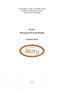 Managementul marketingului - Cofetăria Story - Pagina 1