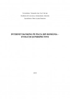 Internet banking pe piața din România - evoluții și perspective - Pagina 1