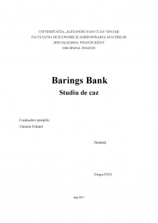 Piețe de capital - Barings Bank - Pagina 1