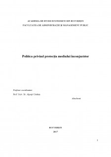 Politica privind protecția mediului înconjurător - Pagina 2