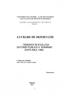 Tendința în evoluția datoriei publice a României după anul 1989 - Pagina 2