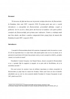 Rolul flexicurității în implementarea politicii sociale și de ocupare a forței de muncă în România - Pagina 2