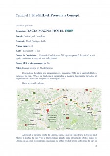 Plan afaceri Hotel Dacia MAGNA Costești Hunedoara, România - Pagina 3