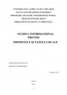 Studiul informațional privind impozitele și taxele locale - Pagina 2