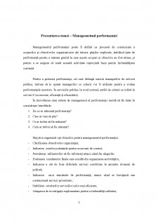 Managementul performanței - Indicatori de măsurare a performanței în sectorul public - Pagina 2