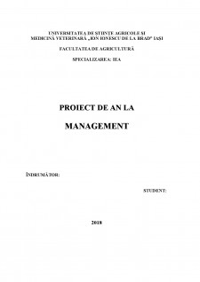 Management în agricultură - Pagina 1
