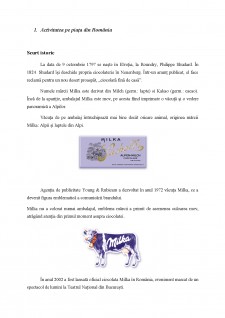 Analiza de marketing a brandului Milka - Pagina 2