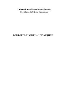Analiza unui portofoliu virtual de acțiuni - Pagina 1