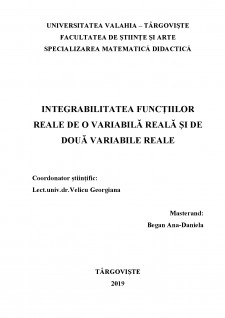 Integrabilitatea funcțiilor reale de o variabilă reală și de două variabile reale - Pagina 2