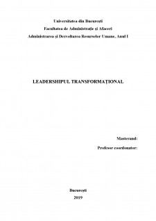 Leadershipul transformațional - Pagina 1