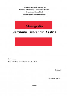 Monografie Sistemului Bancar din Austria - Pagina 1