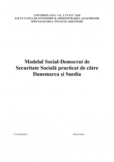 Modelul Social-Democrat de Securitate Socială practicat de către Danemarca și Suedia - Pagina 1