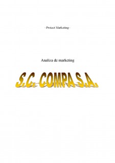 Analiza de marketing SC Compa SA - Pagina 1