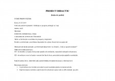 Proiect didactic - Consolidarea deprinderii de a plasa obiecte într-un spațiu dat - Pagina 1