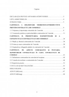 Analiza contractului de comodat ca novațiune în legislația națională - Pagina 2