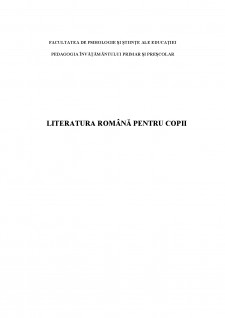 Literatura română pentru copii - Pagina 1