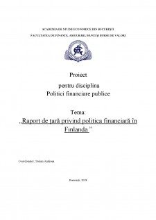Raport de țară privind politica financiară în Finlanda - Pagina 1