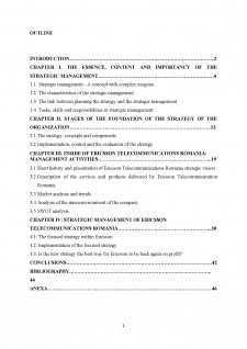 The strategic management în telecommunications industry - Pagina 1