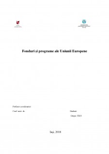 Fonduri și programe ale Uniunii Europene - Pagina 1
