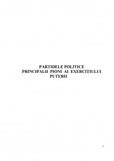 Partidele politice - principalii pioni ai exercițiului puterii - Pagina 2