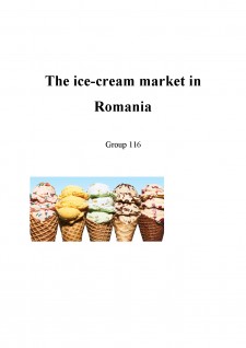The ice-cream market în România - Pagina 1