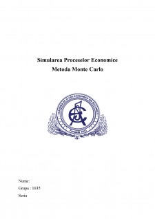 Simularea proceselor economice - metoda Monte Carlo - Pagina 1