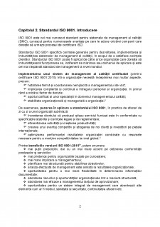 Standardul de calitate ISO 9001 din 2015 - Pagina 2