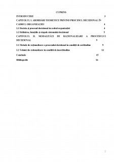 Modalități de raționalizare a procesului decizional în companiile autohtone - Pagina 2
