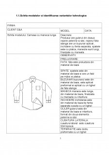 Proiectarea tehnologică a unei colecții de modele (cămașă pentru bărbați) - Pagina 5