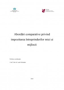 Abordări comparative privind impozitarea întreprinderilor mici și mijlocii - Pagina 1