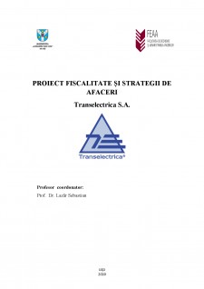Fiscalitate și strategii de afaceri - Transelectrica SA - Pagina 1