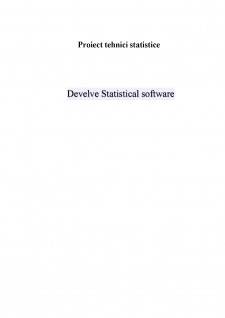 Develve Statistical software - Pagina 1