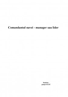 Comandantul navei - manager sau lider - Pagina 1
