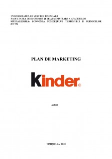 Plan de marketing Kinder - Pagina 1