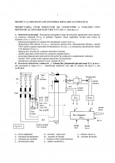 Proiectarea unor structuri de conducere a turației unui sistem de acționare electrică cu M.C.C. (SA-m.c.c.) - Pagina 1