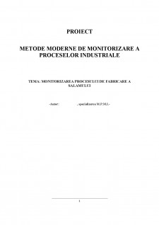 Metode moderne de monitorizare a proceselor industriale - Pagina 1