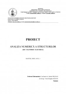 Analiza numerică a structurilor - arc cilindric elicoidal - Pagina 1