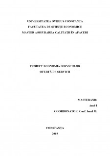 Economia serviciilor - oferta de servicii - Pagina 1