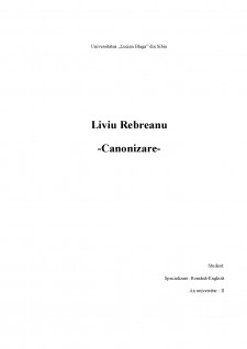Liviu Rebreanu - Pagina 1
