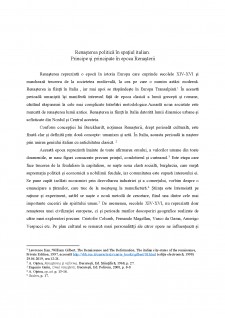 Renașterea politică în spațiul italian - Principe și principate în epoca Renașterii - Pagina 1